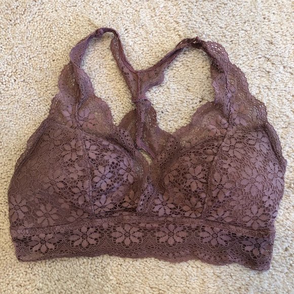 aerie Other - Aerie Racerback Lace Padded Wireless Bralette Size X-Small